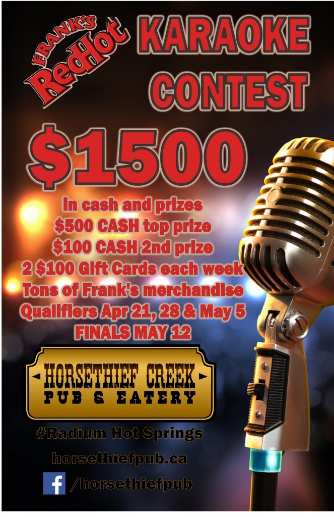 Red Hot Karaoke Contest Horsethief Creek Pub