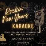 NYE New Year's Karaoke at the Horsethief Pub in Radium